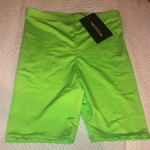 NEW Pretty Little Thing Neon biker shorts